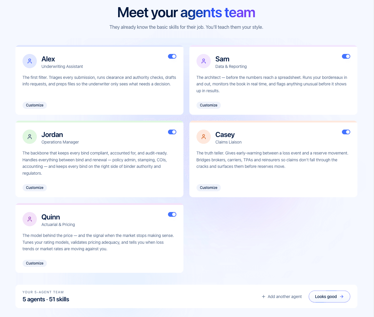 A team of agents you brief and deploy.